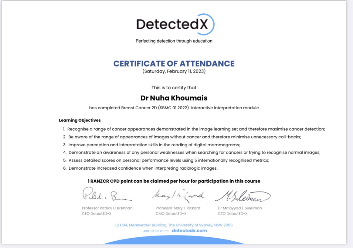 Excellent feedback from attendees of our third breast imaging #workshop. Test your skill with mammogram #RSSA2023 <a href="/rssafeed/">Saudi RAD Society</a> Thank you <a href="/AlbeshanSalman/">سلمان بن محمد البيشان☢️</a> <a href="/azizblue3/">abdulaziz Alshabibi</a>