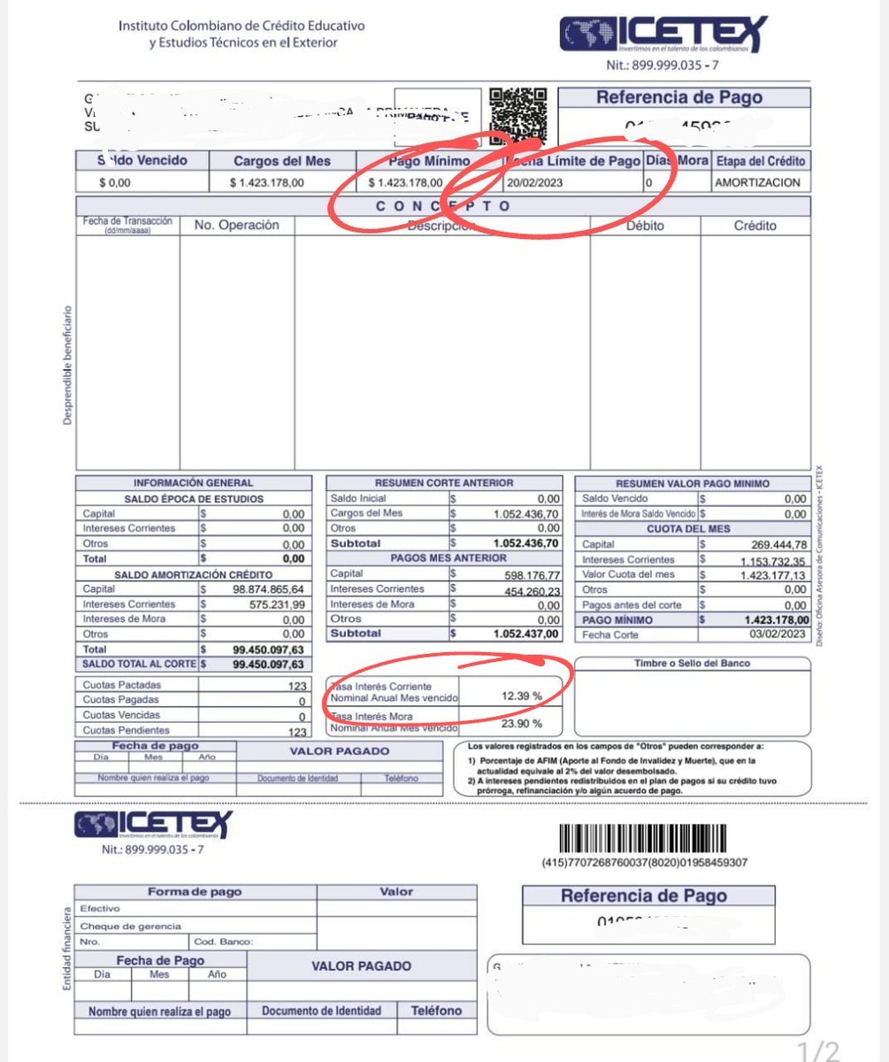 ¿Es este el cambio?
Para entender el drama de los exbeneficiarios de ICETEX, un ejemplo: así fue el aumento de la deuda este mes.