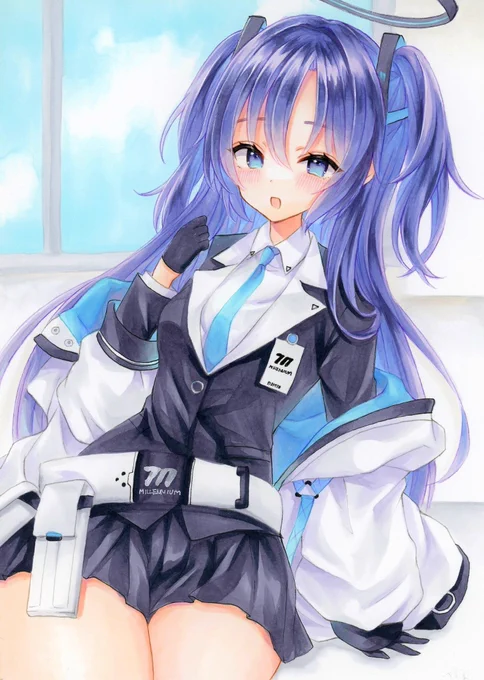 「先生、今日も全力であなたをアシストしますね」#ブルアカ 