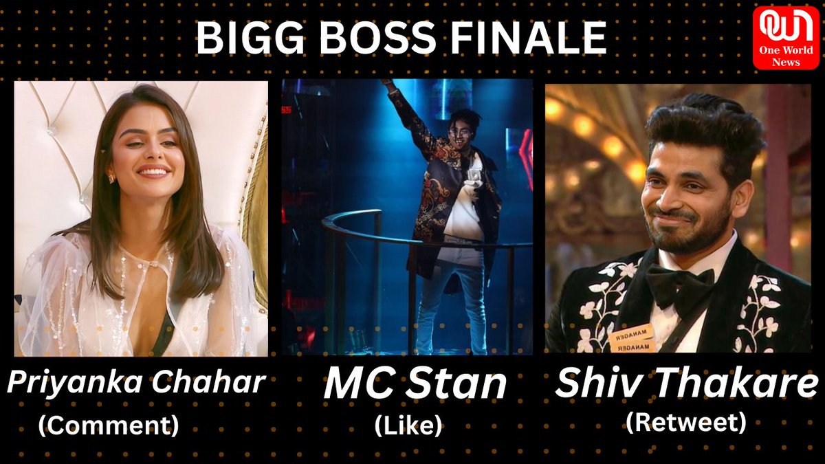 Who is going to be JANTA's Favorite? 

"Kiski jeet ka bajega danka 
MC Stan, Thakare Ya Priyanka"

Retweet for :- #ShivThakare
Like for :-#MCStan 
Comment for :-#PriyankaChaharChaudhary  

#BiggBoss16Finale #VoteForPriyanka #PriyAnkit #MCStanWin #ShivThakare