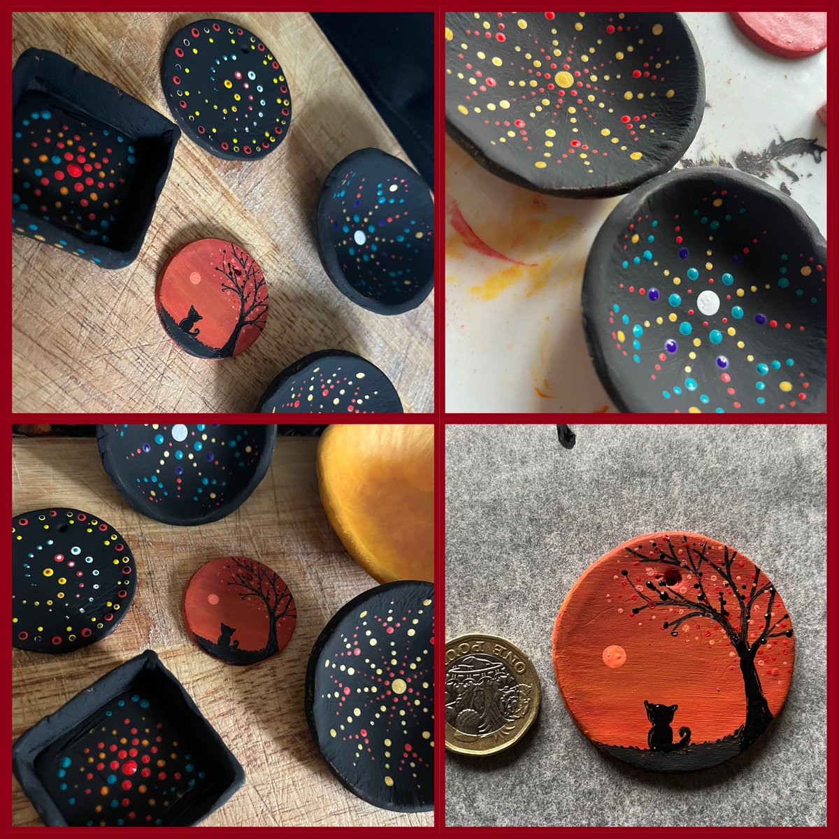 DDCrochetDesign's tweet photo. Do what makes you happy 🥰 Sod the housework I’ve made myself some bowls and wall hanging things ☺️🥰 Feeling magic 🧙🏻🧚🏼🎨👩🏼‍🎨 #wip #crafts #art #pottery #artwork #magic #MHHSBD #UKGiftAM #craftbizparty #selfgifting https://t.co/I45eHGOL30