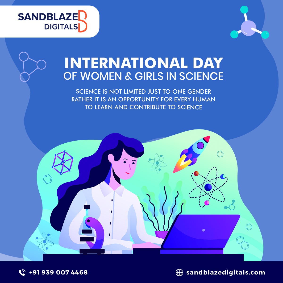 SandBlazeDIM's tweet photo. Today, on the International Day of Women and Girls in Science, we recognize and celebrate the achievements and contributions of women and girls in the field of science.
#womeninscience #scientistsoffuture #technology #empoweringwomen #Science https://t.co/KdGbh6Sq2L