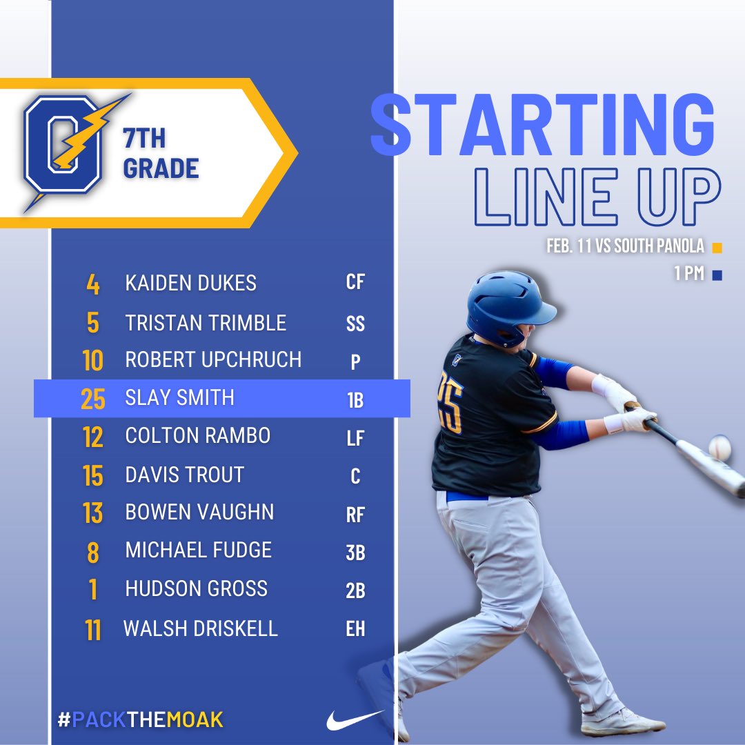OxfordMSB's tweet photo. Get up, itโs GAMEDAY! Chargers play at 9 & 1! #PackTheMoak #ChargedUp https://t.co/XutDV4iRkO