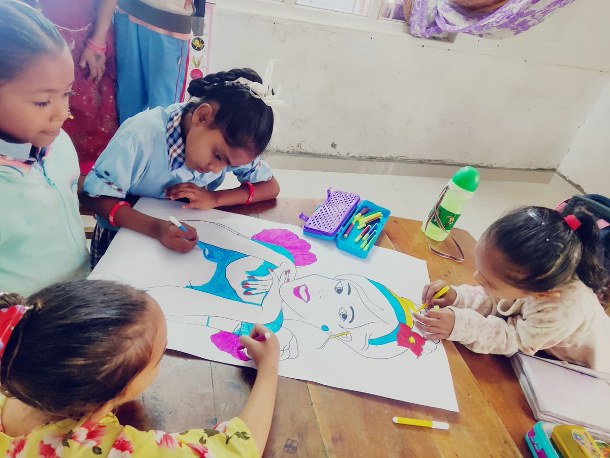 RavinderCharan's tweet image. #BALVATIKA
Coloring activities can be a fun and educational experience for pre-primary children. Government pre school U.T. of Dadra and Nagar Haveli and Daman &amp;amp; Diu
#playbased #Colouring #activity #prrschool #preprimary
@SamagraDNHDD @ssa_damandiu @EduMinOfIndia @SamagraShiksha