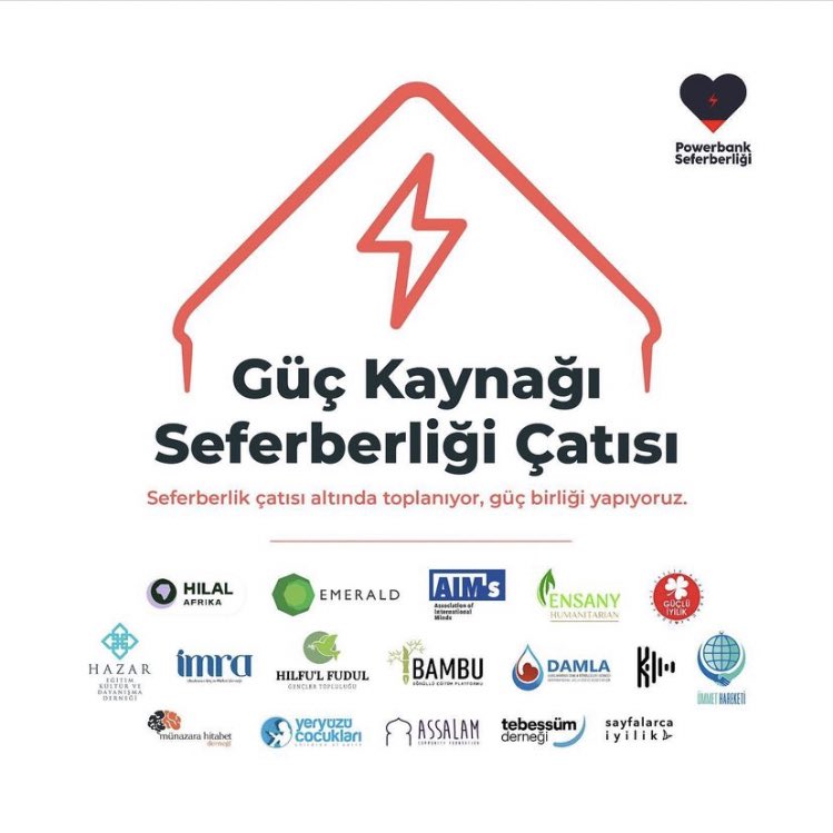 pbseferberlik's tweet photo. Afet bölgelerine çok sayıda powerbank ulaştırdık. Şimdi ise sivil toplum kuruluşlarıyla iş birlikleri yaparak çalışmalarımızı genişletmek için “Güç Kaynağı Seferberlik Çatısı”nı oluşturduk. Ulaşabildiğimiz tüm sivil toplum kuruluşlarıyla birlikte hareket etmek için adım atıyoruz. https://t.co/TnTjbpVHzQ
