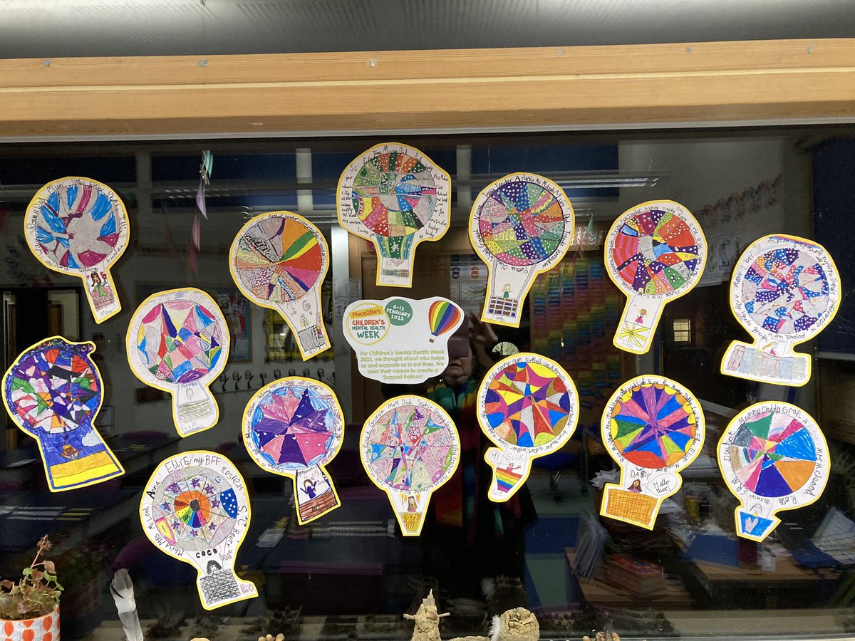 Year3BHillGirls's tweet photo. As part of #ChildrensMentalHealthWeek Year 3 talked about the people that support them in the lives. We used this to and make our own support balloons for our classroom https://t.co/tLZDW0j9lk