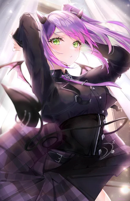 制服トワ様 #TOWART #常闇トワ #ホロライブ 