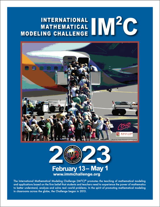 jaimecs's tweet image. The 2023 International Mathematical Modeling Challenge, IM2C dates are set for February 13 - May 1, 2023. #IMMC #mathmodeling 
immchallenge.org