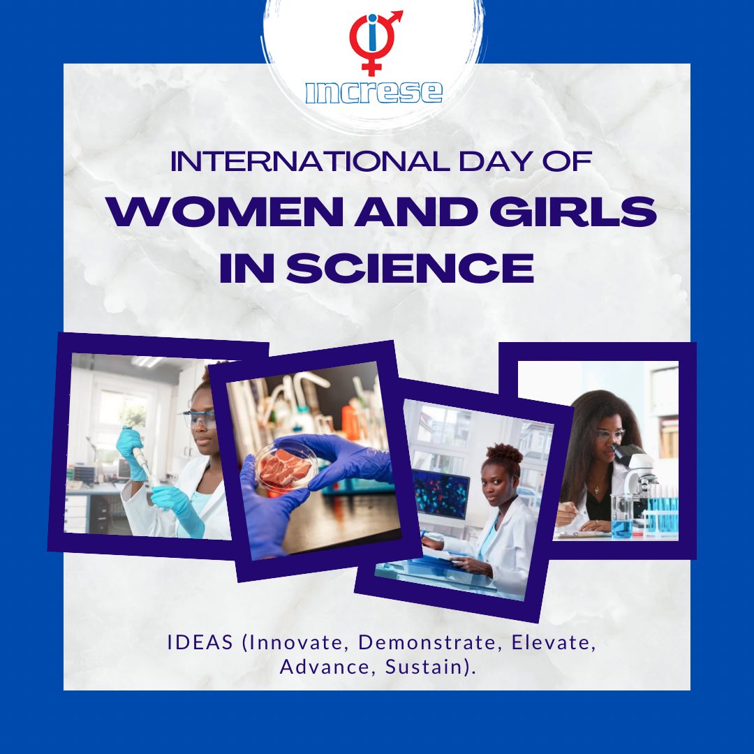 Increse_Nig's tweet photo. Happy International Day of Women and Girls in STEM. 

Today we reflect on the status of women and girls in STEM. How far we have come, and the progress that needs to be achieved. 

#womeninstem #girleducation #girleducationmatters #internationaldayofwomenandgirlsinscience https://t.co/WaqVO4EUP4