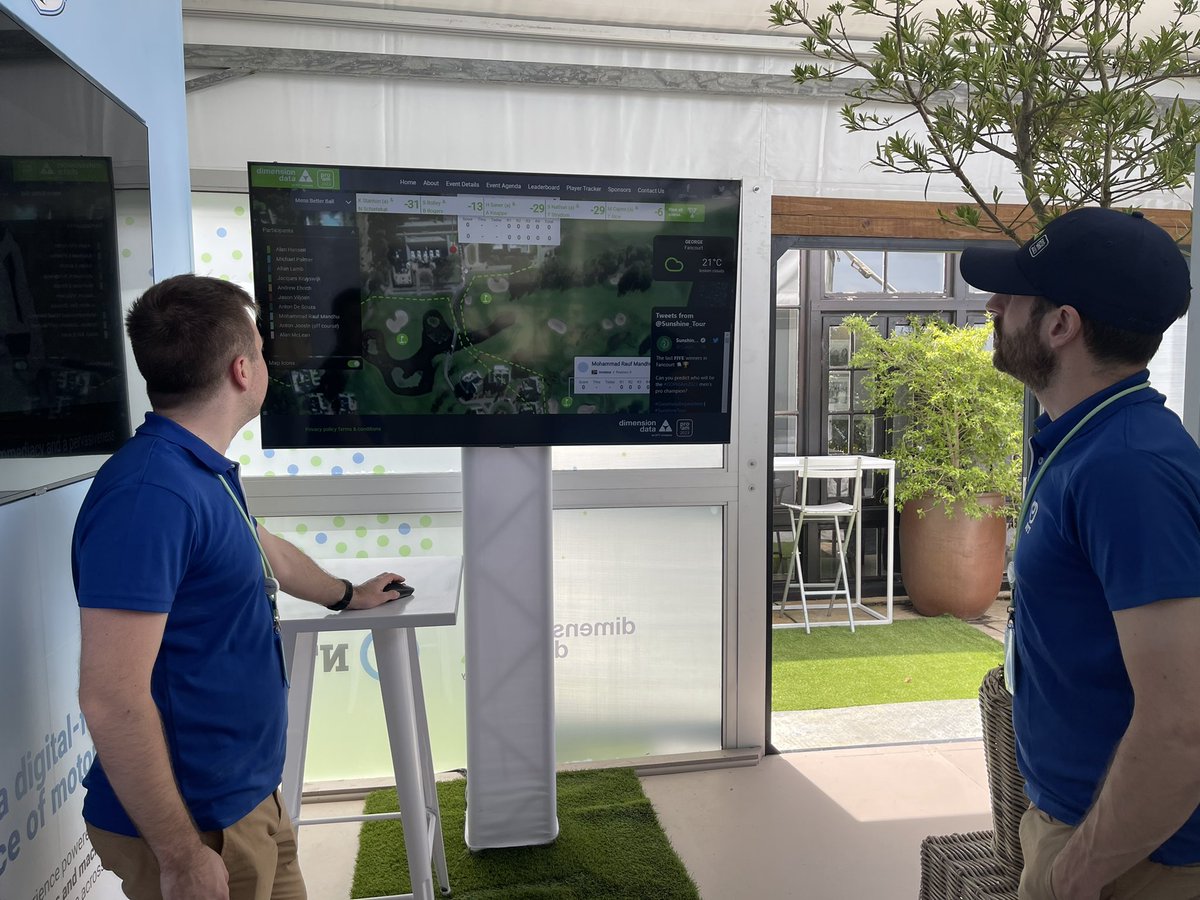 NTTDATAMEA's tweet photo. A fun, simple proof of concept tracking some of South Africa’s favourite personalities and sports stars across the Outeniqua, Montagu and The Links golf courses at the #DDProAm2023.
Track your favourites here: https://t.co/39gThpgo9e
#BetterTogether #DDNTTInterconnected https://t.co/0MLcZx3n8Q
