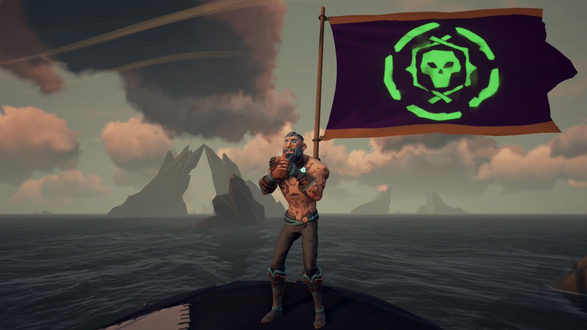 Enjoying a warm cup of joe on this fine community day!!! #SeaOfThievesCommunityDay