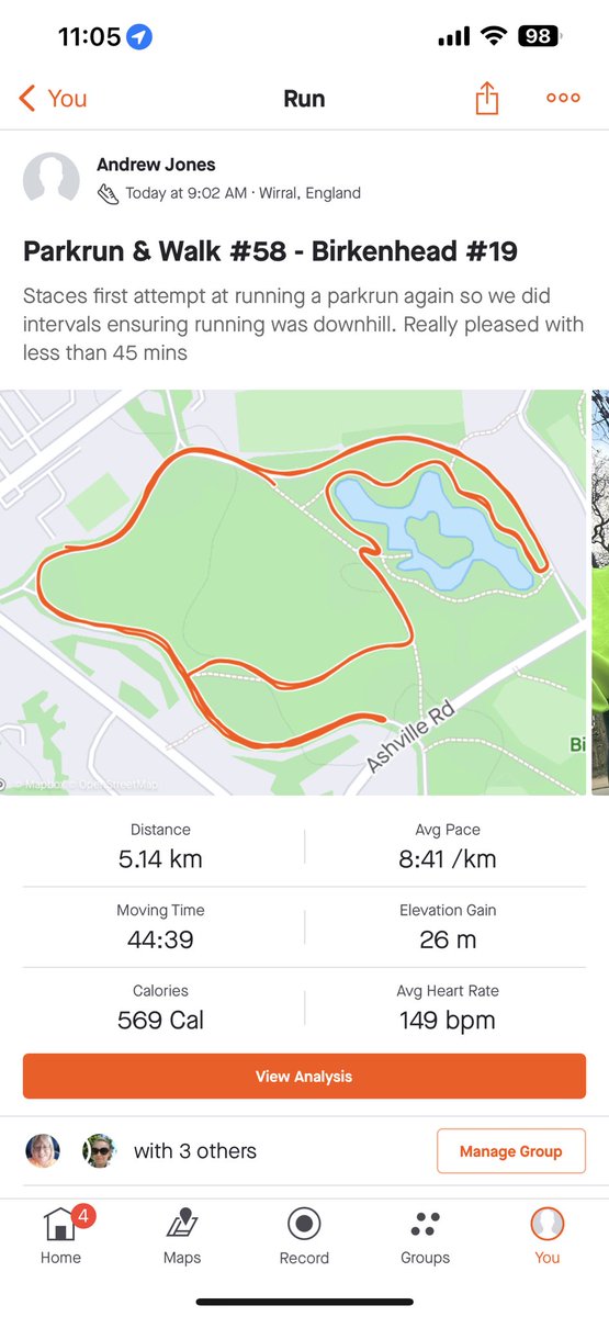 Andy_Jonesy's tweet photo. Parkrun #58 completed this morning, 13 weeks post transplant. Stace wanted to try running again so we did some interval running and were made up with less than 45 mins #parkrun #surgeryrecovery #KidneyDisease #ckd #transplan https://t.co/PcysdZTRjI