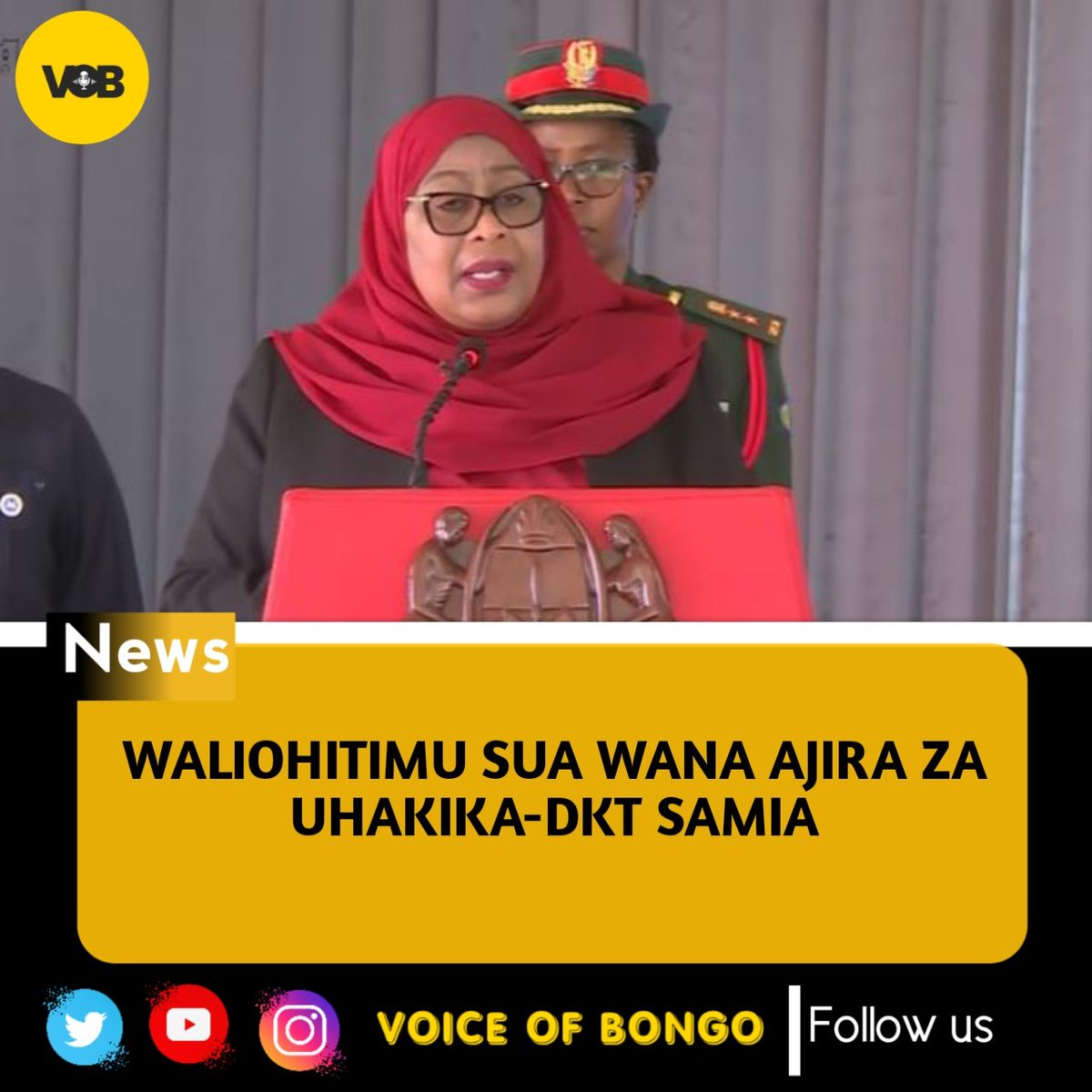 voiceofbongo's tweet photo. “Wale waliohitimu SUA na vyuo vingine vya kilimo, mifugo na uvuvi wana ajira za uhakika. Tunawapa ardhi wakatelekeze mambo kipaumbele cha kwanza cha Serikali ambacho ni kilimo,” Rais Samia Suluhu. https://t.co/ByXr0dVvui