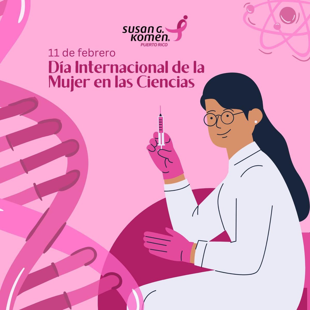 komenpr's tweet image. Hoy sábado, 11 de febrero, se conmemora el Día Internacional de la Mujer en las Ciencias 👩‍🔬 Por eso felicitamos y agradecemos a todas las mujeres que dedican sus vidas a este campo, especialmente a las que trabajan por la salud de otras mujeres. 💞