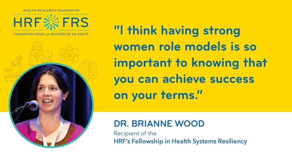 (1/2) According to the <a href="/UN/">United Nations</a> , women and girls continue to be underrepresented in #STEM fields.  
 
This #InternationalDayofWomenandGirlsInScience, we’re proud to highlight the work of Dr. Brianne Wood, the recipient of our Fellowship in Health Systems Resiliency.