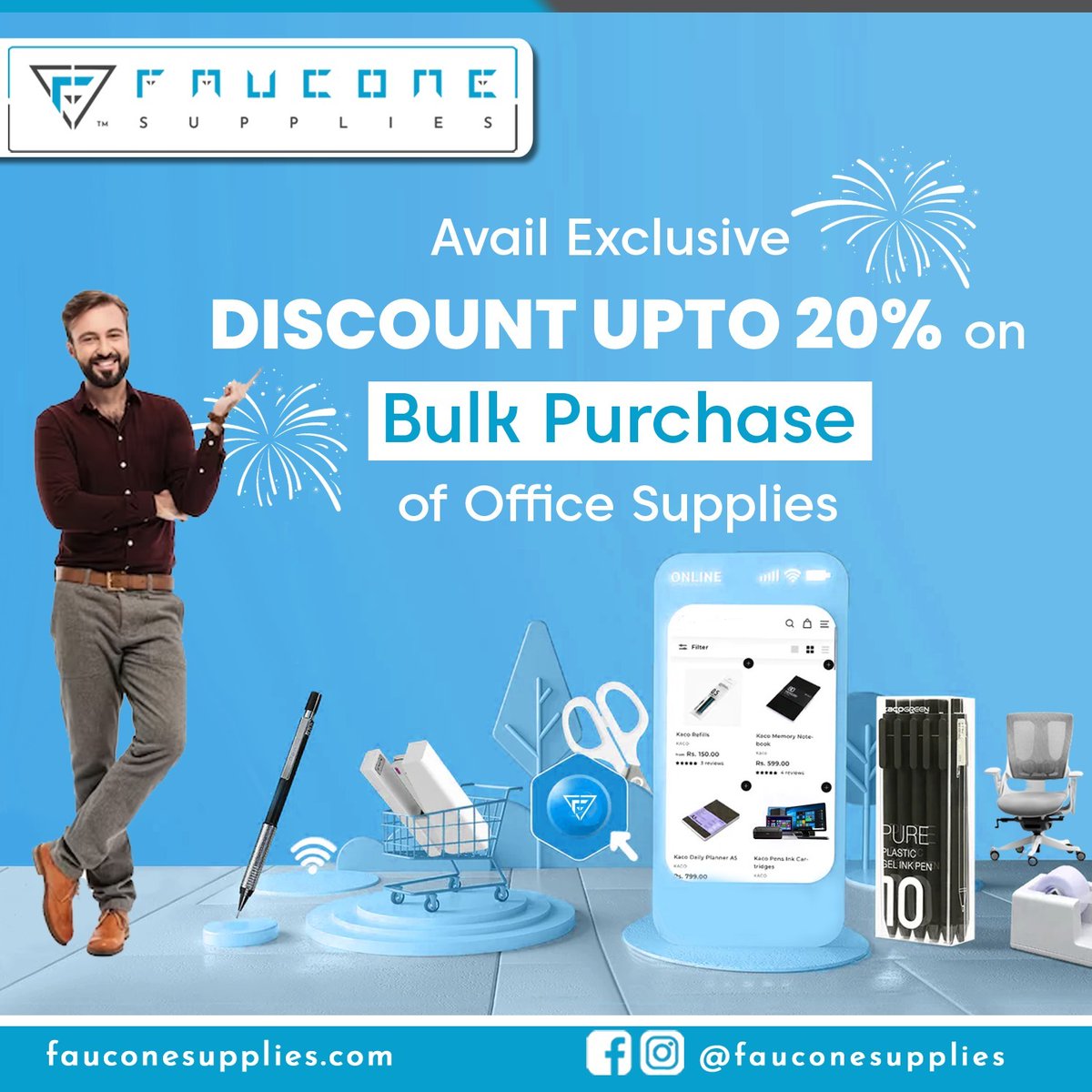 FauconeSupplies's tweet photo. Exclusive discounts of up to 20% on bulk orders of office supplies are available.
#faucone #fauconesupplies #officesupplies #bulkpurchase #discountoffer #bulkorders #fauconegroup #officesupply #purchase #20discount https://t.co/mT2YQOBzvP
