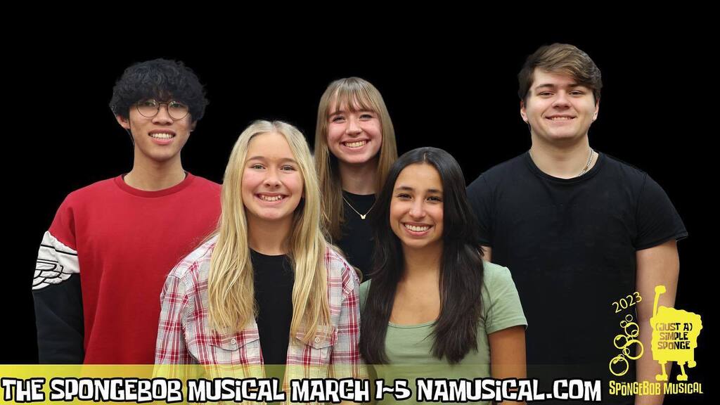 NA_Musical's tweet photo. North Allegheny presents “The SpongeBob Musical” March 1 through 5 https://t.co/sKT38mkWpX https://t.co/25fCDR009P https://t.co/12x9fZ6bt7