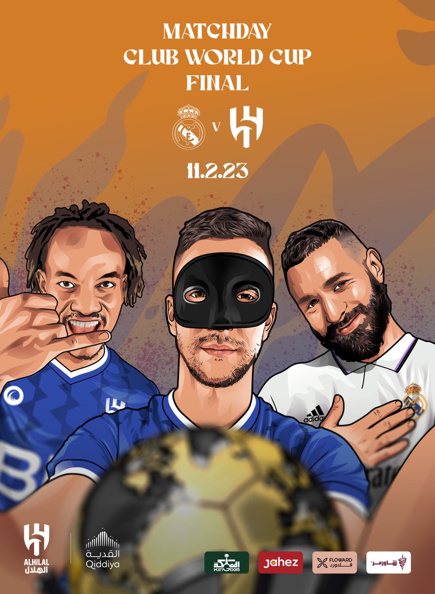 🌍 #الهلال VS ريال مدريد
نهائي #كأس_العالم.. وسلامتكم 💙

#الهلال_في_نهائي_العالمية