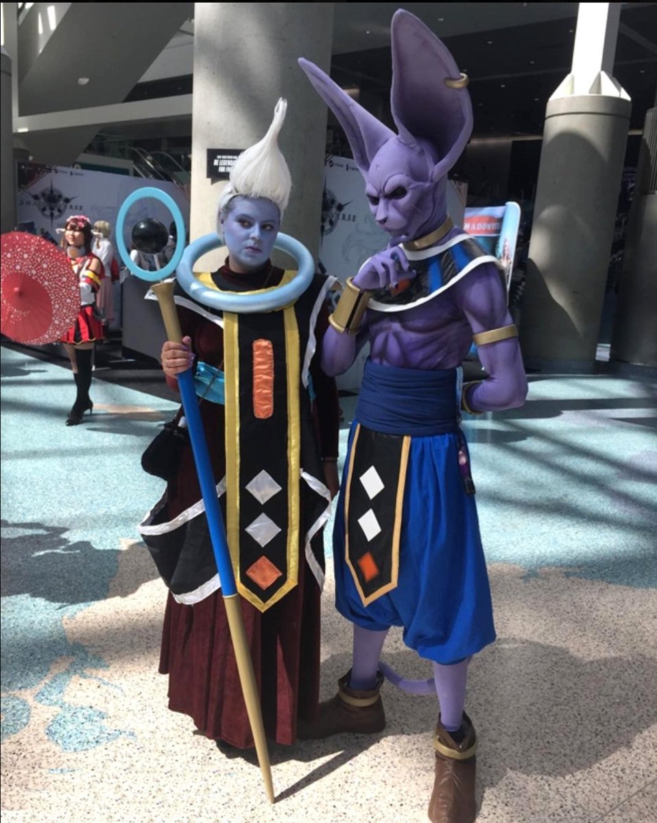 zfightersww's tweet photo. Man this beerus cosplay is beyond epic. Whis looks amazing as well #DragonBallSuper 
@iantweeting @MrJasonDouglas https://t.co/srBInerJwN