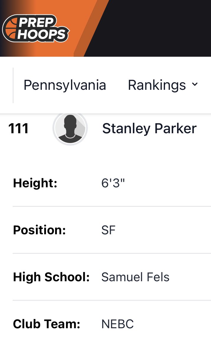 CoachmarshSci's tweet photo. Congrats! To @Stanleyparker27 on his ranking in PA @PrepHoopsPA. Yes, Sir out of 450+ prospects 🤩🤩🤩. Keep Working NEBC Finest 🏀🔥🔥🔥 Who’s Next? To play on the #1 Independent 🏀 Circuit in the Country @PHCircuit. Let’s Go @RyanJamesMN @scottybscout #MoreToCome #UncleP #Rip https://t.co/tAJNrey5WF
