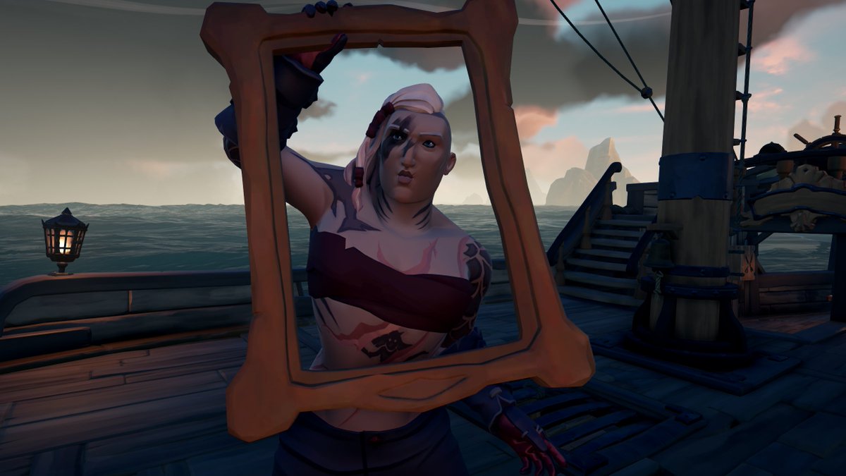 SarahQuinTV's tweet photo. I never thought I would love this dang pirate game half as much as I do... #SeaOfThievesCommunityDay https://t.co/fdGk3BhzYU