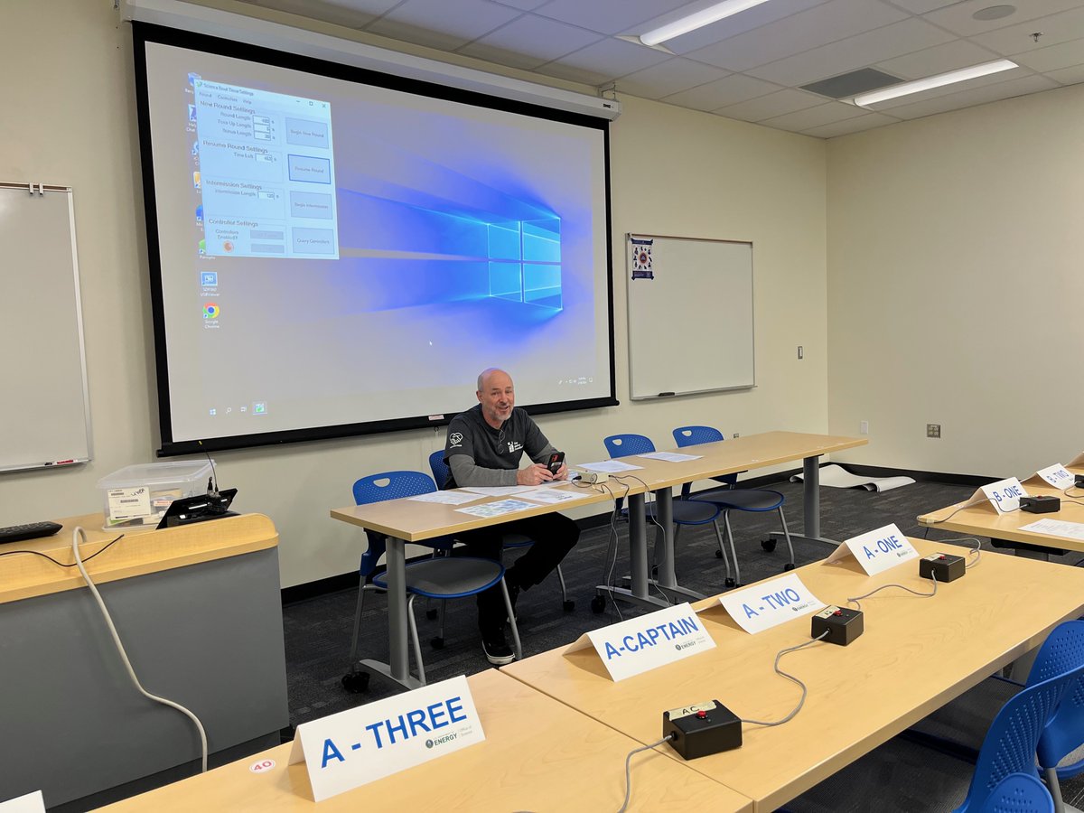 Getting ready for today's Western Idaho Regional Middle School Science Bowl!

Play starts at 9:30 at the <a href="/BoiseState/">Boise State University</a> <a href="/BoiseStateCOEN/">Boise State College of Engineering</a> RUCH Engineering building!
<a href="/DOE_SC_NSB/">National ScienceBowl</a> 

#NationalScienceBowl  #westernidahoregionalsciencebowl  #STEMmatters