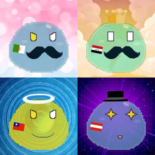 SlimeNftClub's tweet photo. #SlimesClub Nfts preview 2️⃣🚀
Here are another 600 special editions in a collection of 6666!
Did you find any differences between them?🤔
Yes, they added new colors, new elements and accessories. As special, we ensured their rarity.
#NFTs #NFTCommuntiy #MOOAR #Launchpad #ETH https://t.co/LCuhleWAMq
