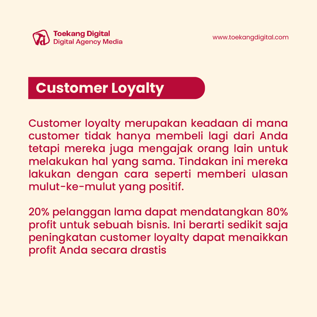toekangdigital's tweet photo. #Customer sudah menjadi salah satu hal penting dalam #bisnis. #Pelanggan tetap tidak kalah pentingnya dibandingkan customer baru. Berikut penjelasan singkat mengenai customer #retention dan customer #loyalty. https://t.co/Db9VxiaOvd