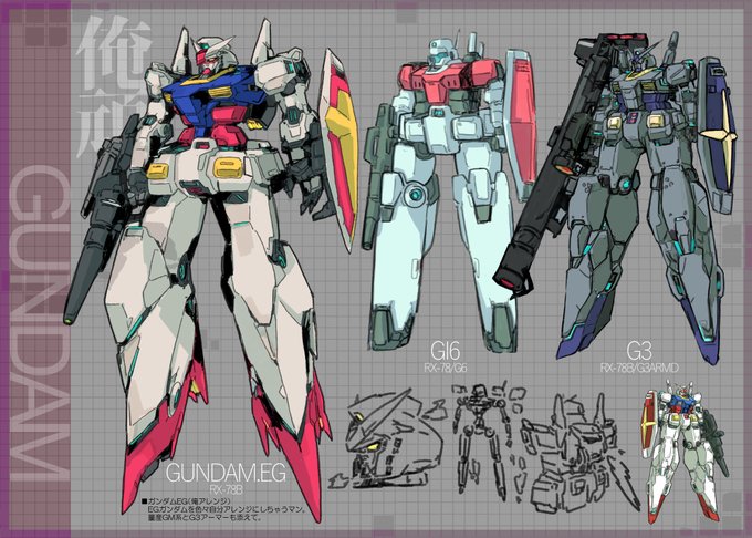 前描いたEG俺ガンダムを再アレンジ。 