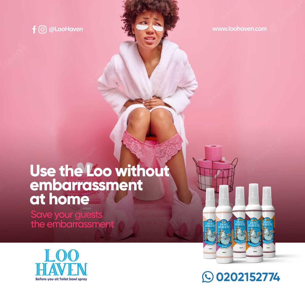 poo_haven's tweet photo. Say goodbye to stinking up the washroom and living through the shame and embarrassment. Loo Haven masks any washroom odour even before it begins. It forms a barrier on the toilet bowl water surface to prevent any nasty odour from starting in the first place.#valentinegiftsforher https://t.co/MwnXdLrSN2