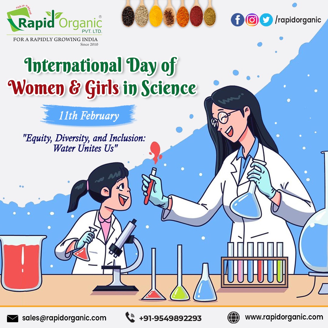 rapidorganic's tweet photo. Let us give our ladies all the chance they deserve to make the change in this world using science.
Wishing a very Happy International Day of Women and Girls in Science from Team Rapid Organic!!!
#internationaldayofwomenandgirlsinscience #science #girlinscience #technology https://t.co/zQia13ncUU