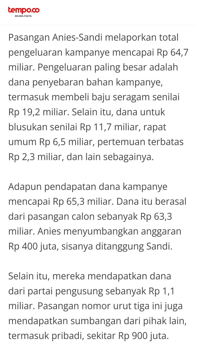 gus_dibyo's tweet photo. Total pinjaman anies 92 M
Tapi kenapa total dana kampanye yang dilaporkan ke KPU cuma 64 M?
Pdhl seharusnya semua dana dilaporkan kan? 

Isu ini nampaknya akan menggelinding terus nih https://t.co/wN1WyjkiI2