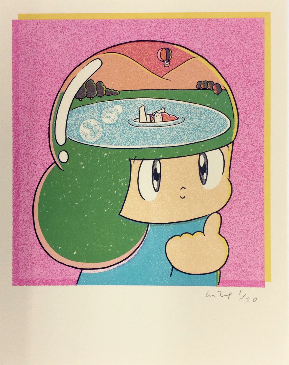 年内売切★ウィスット・ポンミット マムアンちゃん版画額付サイン・エディションあり Wisut Ponnimit ウィスット ポンニミット on X: