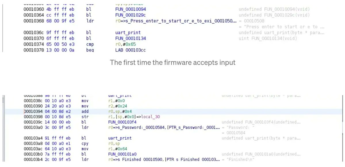 0xor0ne's tweet photo. Nice series introducing bare metal firmware reverse engineering by @RagnarSecurity 

Part 1: https://t.co/oT1QbI9ssN 
Part 2: https://t.co/is6MwpHQCy 
Part 3: https://t.co/T954DxOcbS 

#iot #embedded #reverseengineering #infosec #cybersecurity https://t.co/wA2O722PAq