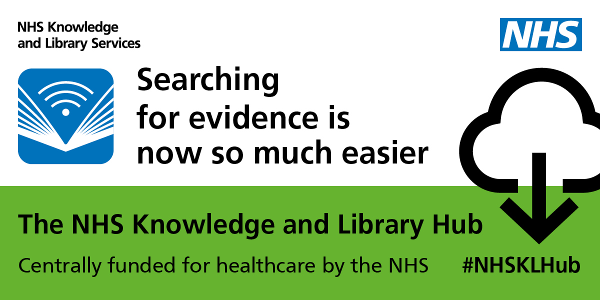 All you need, in one place. A single entry point to quality, trusted evidence. Search 1000s of journals, e-books, guidelines and more. Centrally funded, free to healthcare staff, trainees &amp; students in England orlo.uk/0Xxeu #NHSKLHub #NHSKLS