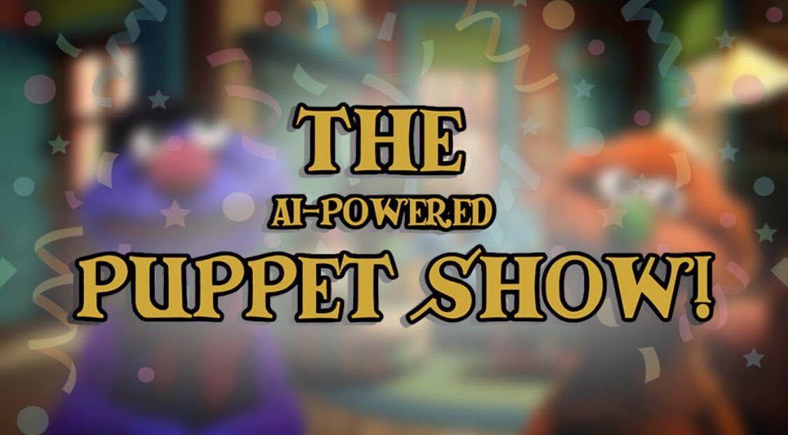 TheAIPuppetShow's tweet image. The first episode of our #AI-generated puppet show will be air today at 19:00pm CEST/10:00am PT! 🎭

Tune in to our YouTube channel! 
youtube.com/@AIMuppetShow/

See y’all then! 
#AIPuppetShow #YouTube #FirstEpisode #ArtificialIntelligence #aitools #watchmeforever