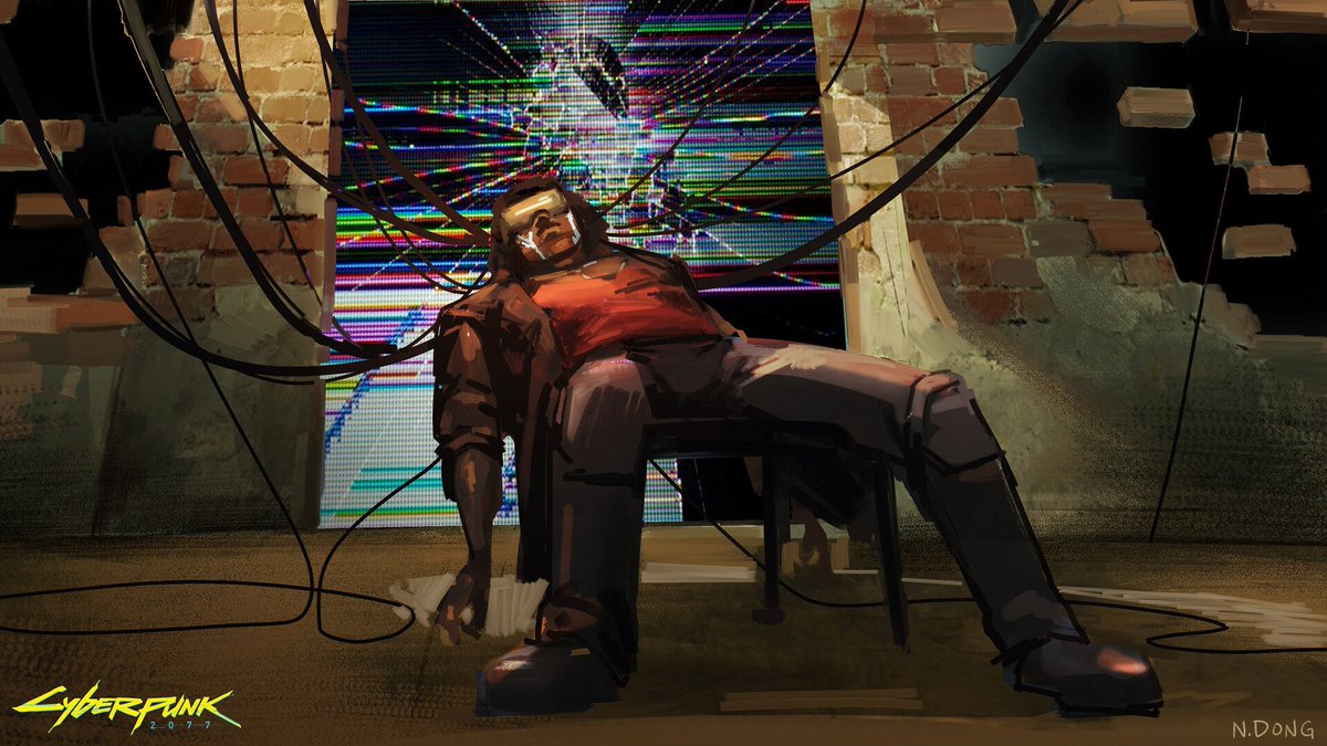nhoinla's tweet photo. I had a blast with this quick key frame illustration made for the Run the Jewels music video called "No save point." #Cyberpunk2077 @runjewels https://t.co/9Yk1N3Ayoz