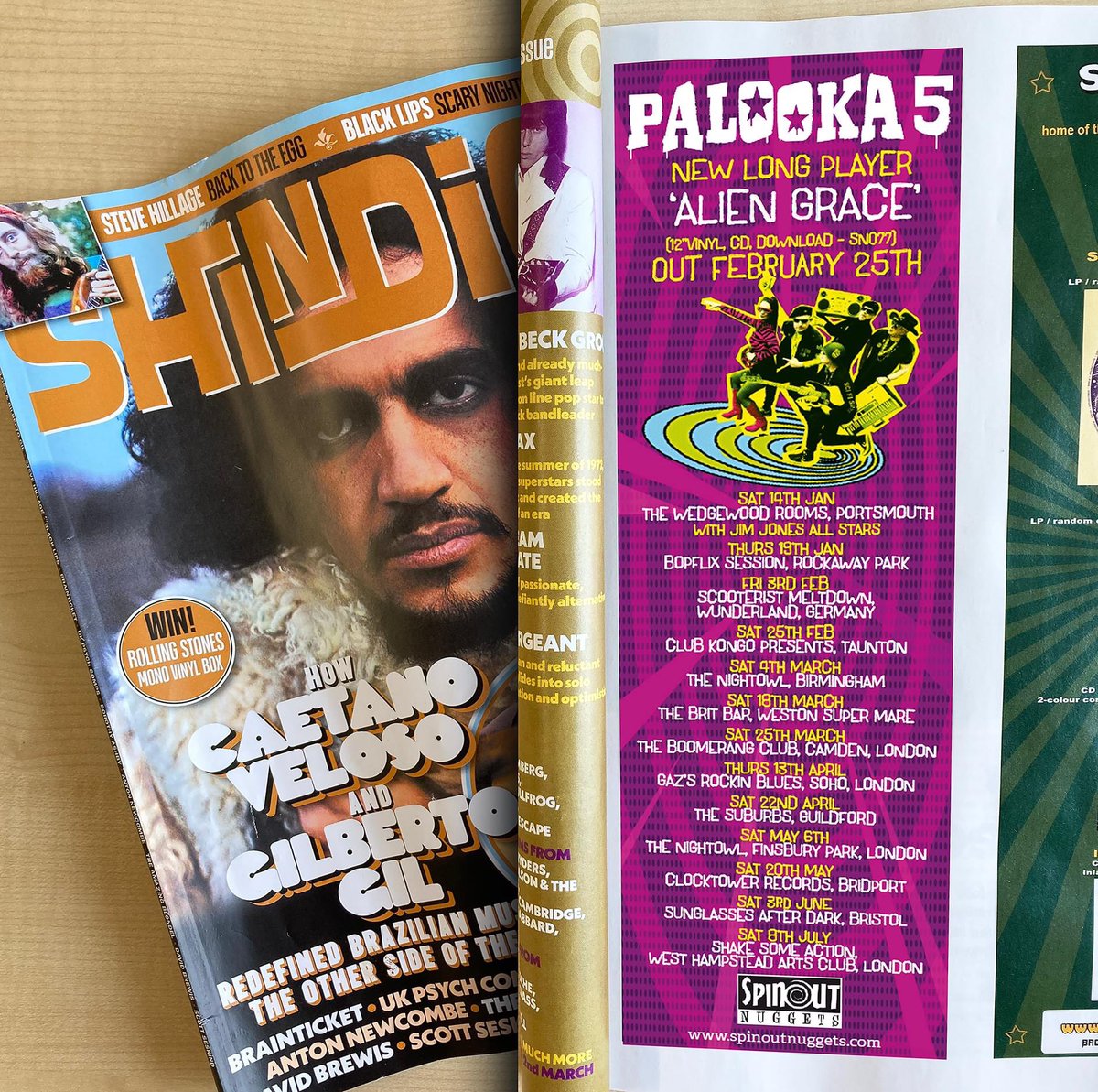 Palooka5Band's tweet photo. **IT SAYS IT 'ERE !**
@shindigmagazine Palooka 5 promo dates for new LP on @spinoutnuggets take in @KongoClub @thenightowlbham @thebritbar #TheBoomerangClub #GazsRockinBlues #HolroydArms @thenightowlfp @clocktowermusic @midnightsunclub #ShakeSomeActon and that’s just Spring 🚀 https://t.co/kAE3WrIROS