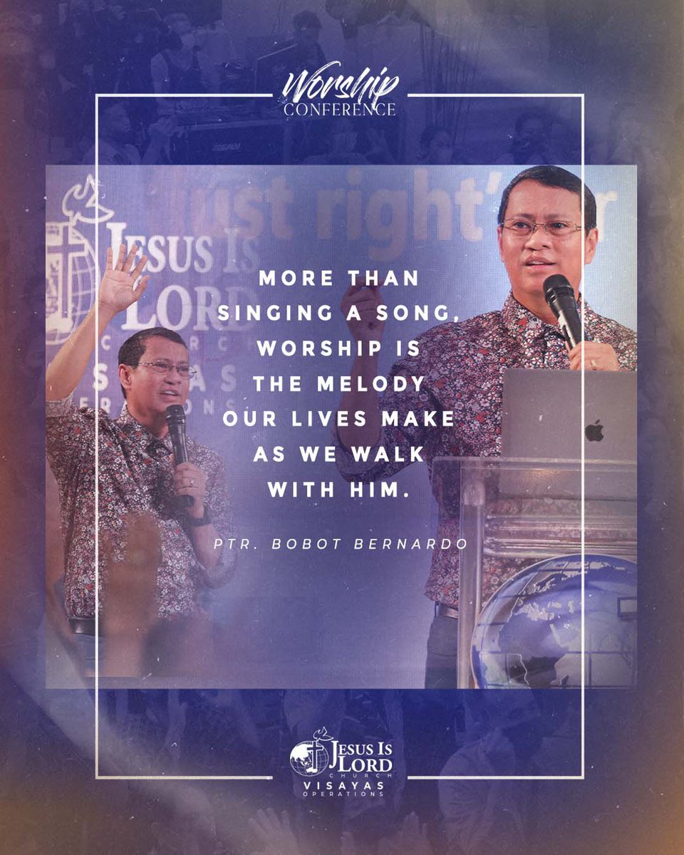JILWorldwide's tweet photo. What is the true meaning of worship? Our Executive Director, Ptr. Bobot Bernardo, taught the delegates that beyond our songs, beyond our words, worship is about how we live our lives in response to who God is. 

#JILVisayasAriseandBuild #VisayasWorshipConference https://t.co/yD7BCaLvxb