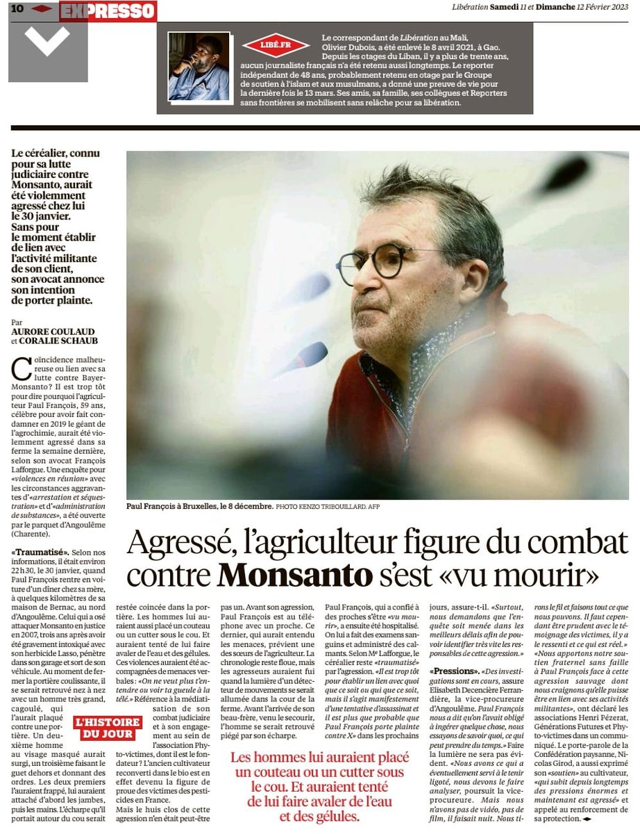 marietouss1's tweet photo. République Française. Janvier 2023.

Un homme, intoxiqué aux pesticides, et ayant passé sa vie à se battre avec un immense courage pour la #justice, et que cela n'arrive pas à d'autres, est agressé, séquestré, et menacé de mort, chez lui.

@GDarmanin qui sont les ecoterroristes?! https://t.co/ij5sZzOQzY