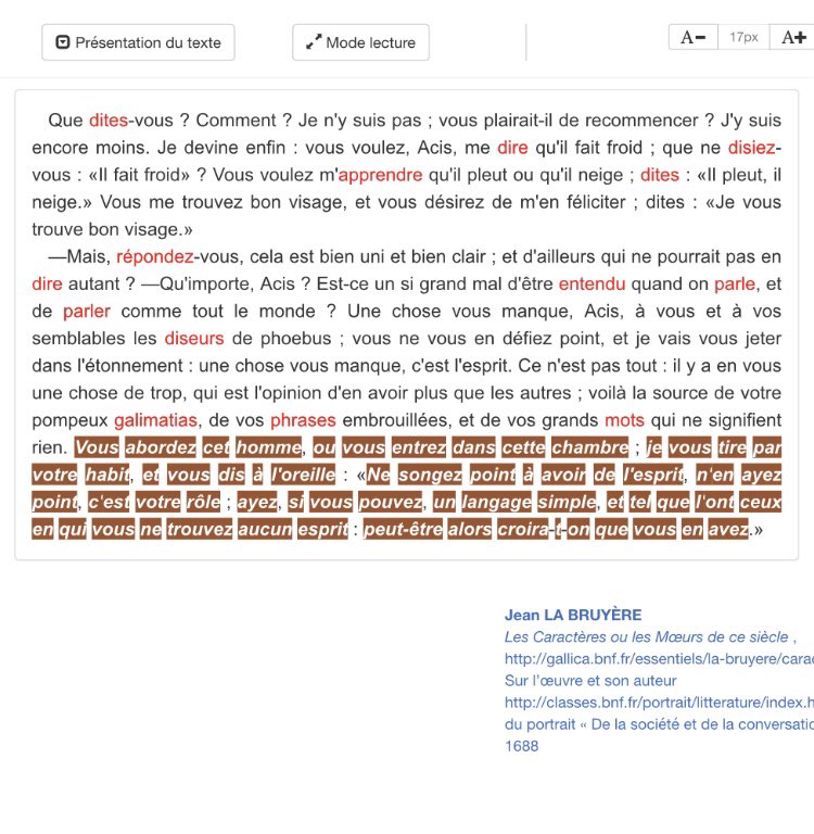 ClaireDoz's tweet photo. La plateforme #Lytext peut permettre à l’élève d’entrer en autonomie dans l’analyse des textes, ou de faire des prolongements à ceux étudiés en classe https://t.co/lByxJKhEva https://t.co/PwE4huUqT5