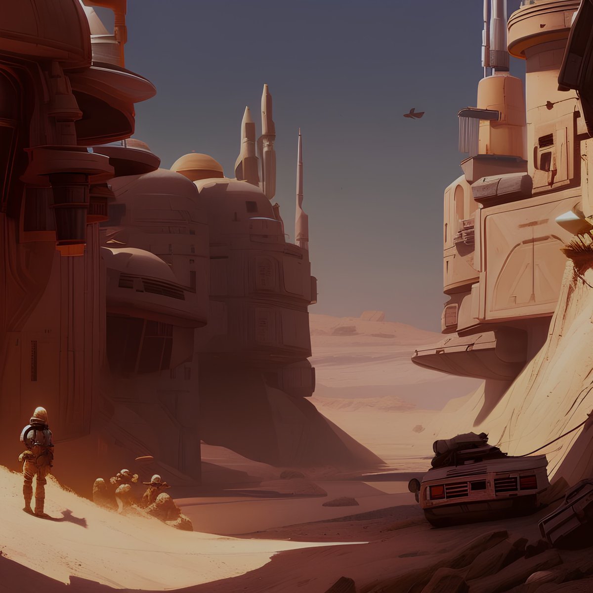 PromptArtApp's tweet photo. 6/7) It works pretty well for fantasy and fiction too. These are from Tatooine (Star Wars) and Shire (LOTR)

👇 https://t.co/V0oJNRwfI8
