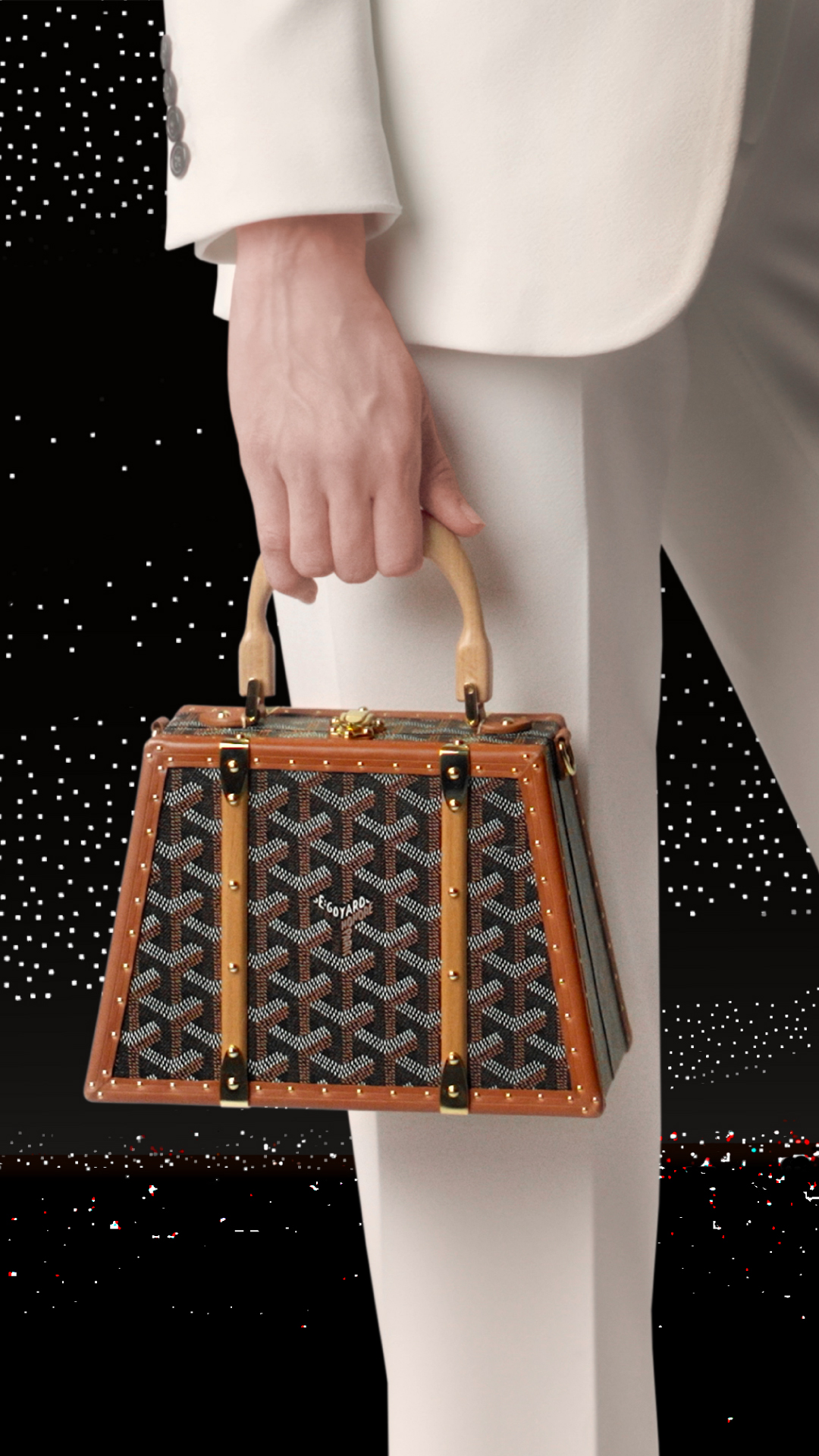 GoyardOfficial on X: STARDUST Introducing the Saïgon Mini trunk bag, a  trunk and a bag wrapped into one bold evening creation. #goyard #sogoyard  #timelessstyle #timelesscraftsmanship #saigonminitrunkbagbygoyard   / X