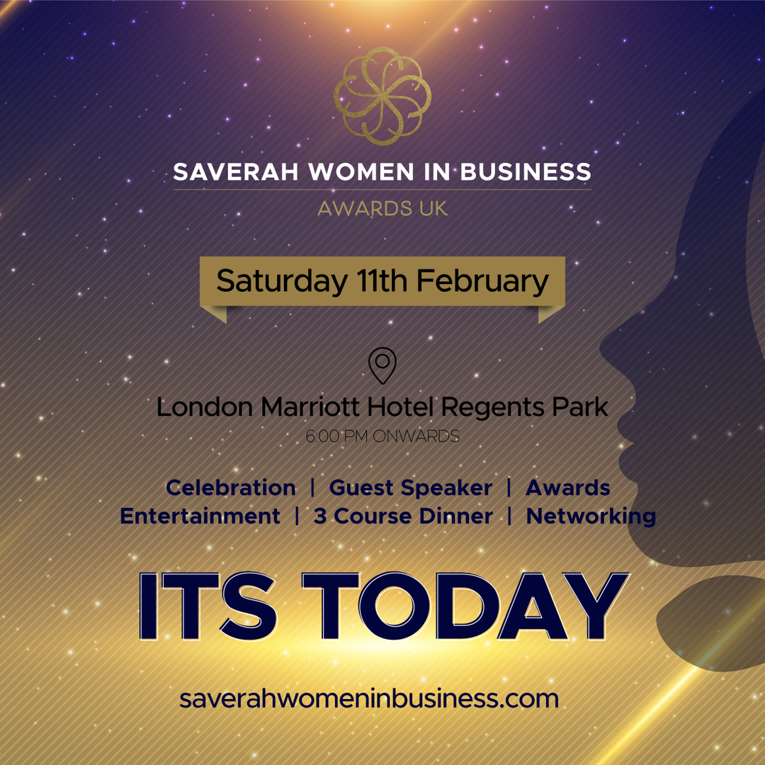 Its Today

We look forward to welcome everyone at the Saverah Women in Business Awards!

saverahwomeninbusiness.com