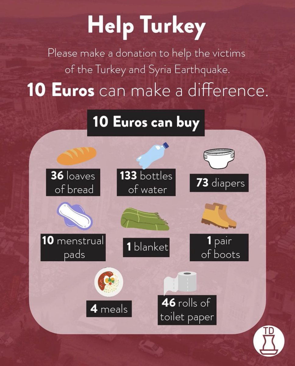dailyutena's tweet photo. thread of donation links, information, and other things you could do to help the turkey earthquake victims. https://t.co/NB5OaBiBLv