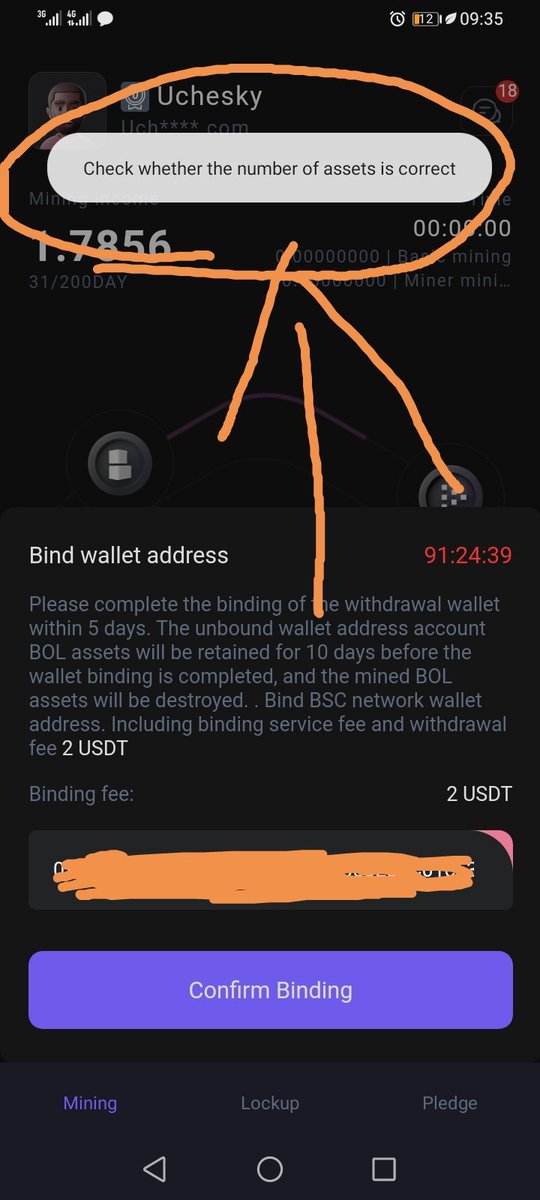 Uchennam12's tweet photo. @CoinceptBOL I can't bind the wallet, please explain https://t.co/HuZSSUpAiO