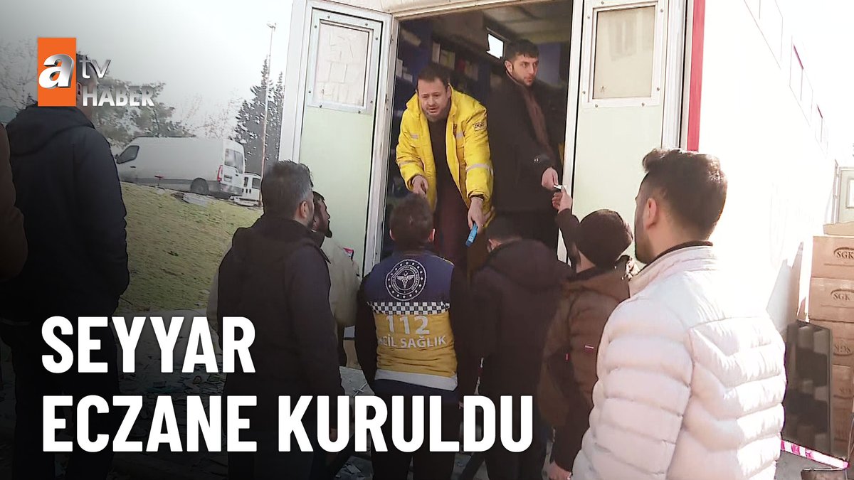 AtvHaberTurkiye's tweet photo. Kızılay'dan seyyar eczane...
Konteyner eczaneler kuruldu!
https://t.co/NubWOXIqDN
#atvHaber #deprem #seyyareczane https://t.co/sIbpCqYKwF