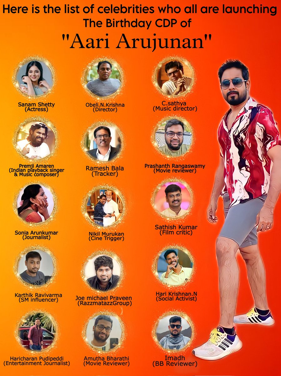 TVK_Thondan5's tweet photo. Get Ready Guys 🤩💥

We are Excited to Announce that
Actor @Aariarujunan Birthday Official
CDP  will be released by
Reputable Celebrities. 

Thank you all 🙏

With love ❤️
Aari Arujunan Fans 

B'Day Tag : #HBDAari 
HAPPY BIRTHDAY AARI
CDP Release Time : 6 pm, 11-02-23

#Aari https://t.co/WE1pSxyddy