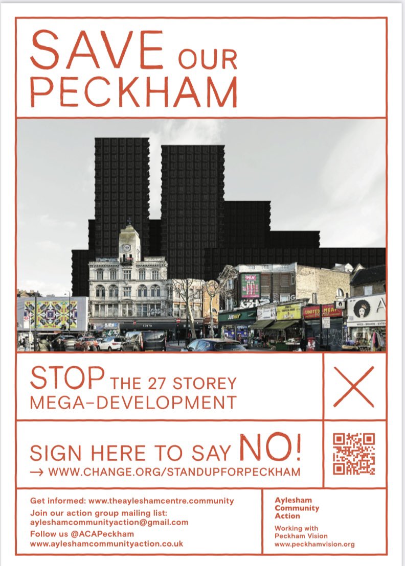 💥💥SAVE OUR PECKHAM 💥💥SIGN our petition change.org/StandUpforPeck… 💥💥JOIN our mailing list ayleshamcommunityaction@gmail.com