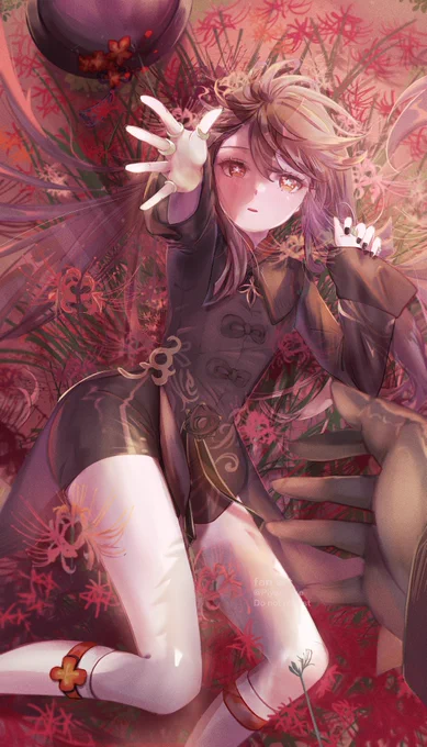 海灯祭ありがとうそして復刻おめでとう胡桃!#GenshinImapct#胡桃イラストコンテスト #HuTao↓制作過程 